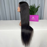 Virgin Malaysian Straight Hair Closure Wig 250% Density