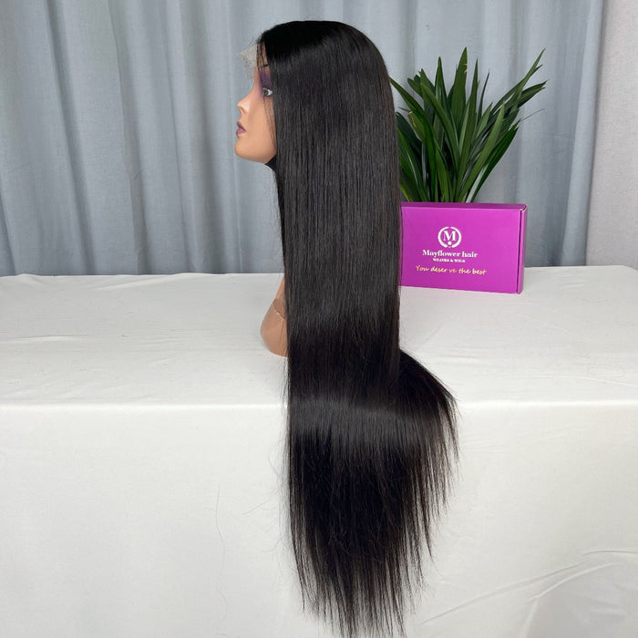 Virgin Malaysian Straight Hair Closure Wig 250% Density