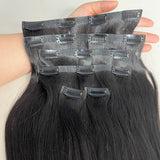 Seamless PU Clip In Hair Extensions