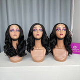 Double drawn Egg Curl Bob Wig