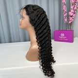 Burmese Hair Premade Lace Frontal Wigs 180% Density