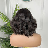 Indian Hair Bouncy curl Bob Wigs