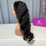 Burmese Hair Premade Lace Frontal Wigs 180% Density