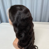 Burmese Hair Premade Lace Frontal Wigs 180% Density