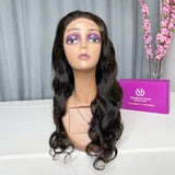 HD 5x5" Closure Wigs Burmese Straight Wavy Curly Hair 180% Density